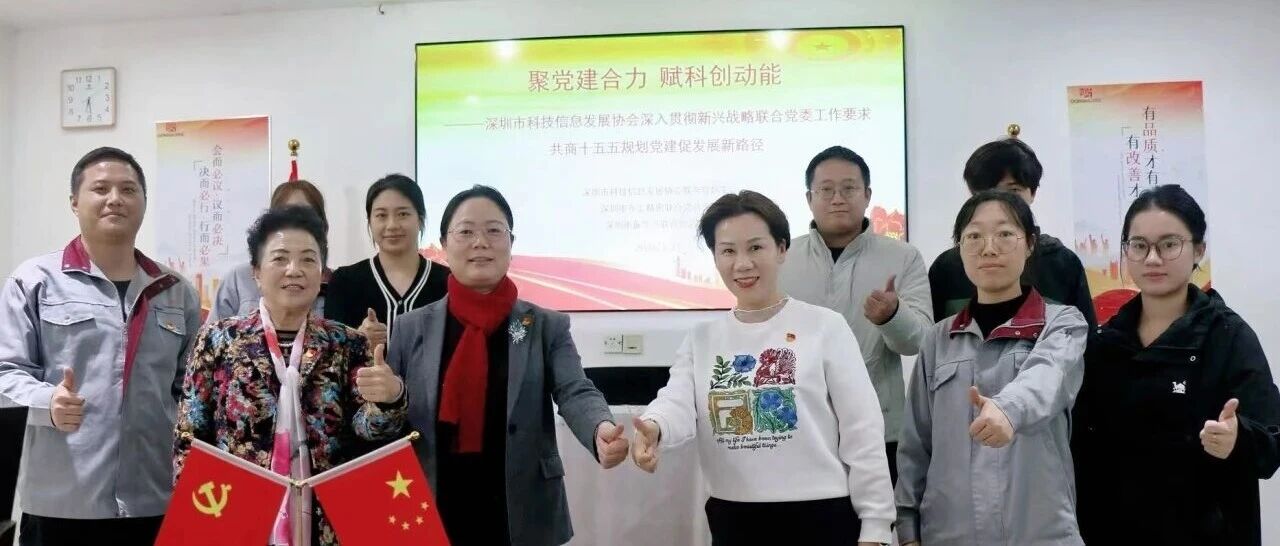 党建引领聚合力 科创赋能新质力——深圳市科技信息发展协会深入贯彻新兴战略联合党委工作要求, 共商十五五规划党建促发展新路径